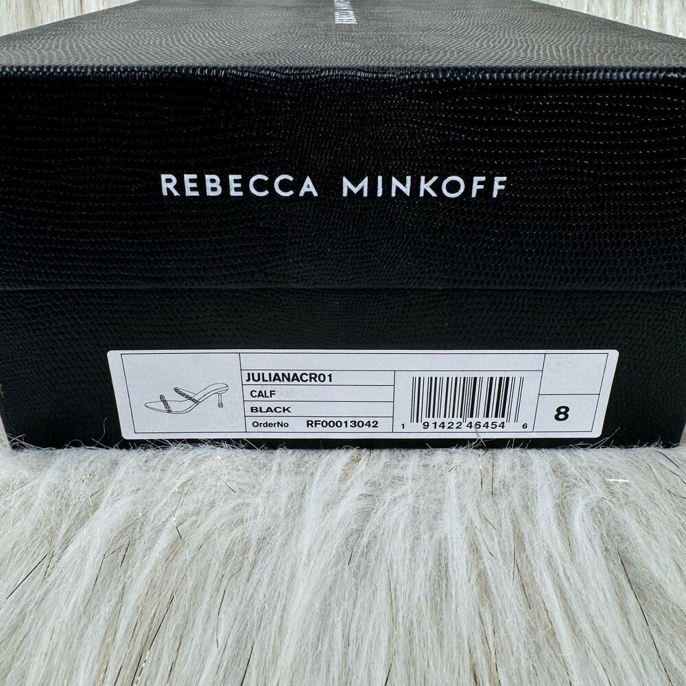 NWT Rebecca Minkoff Juliana Crystal Mule Calf Leather Modern Elegant Size 8 - Picture 11 of 11